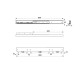 SLIDE WITH FOLDING TABLE LEAF, 60cm SLIDE MECHANISMS FOR FOLDING TABLE LEAF